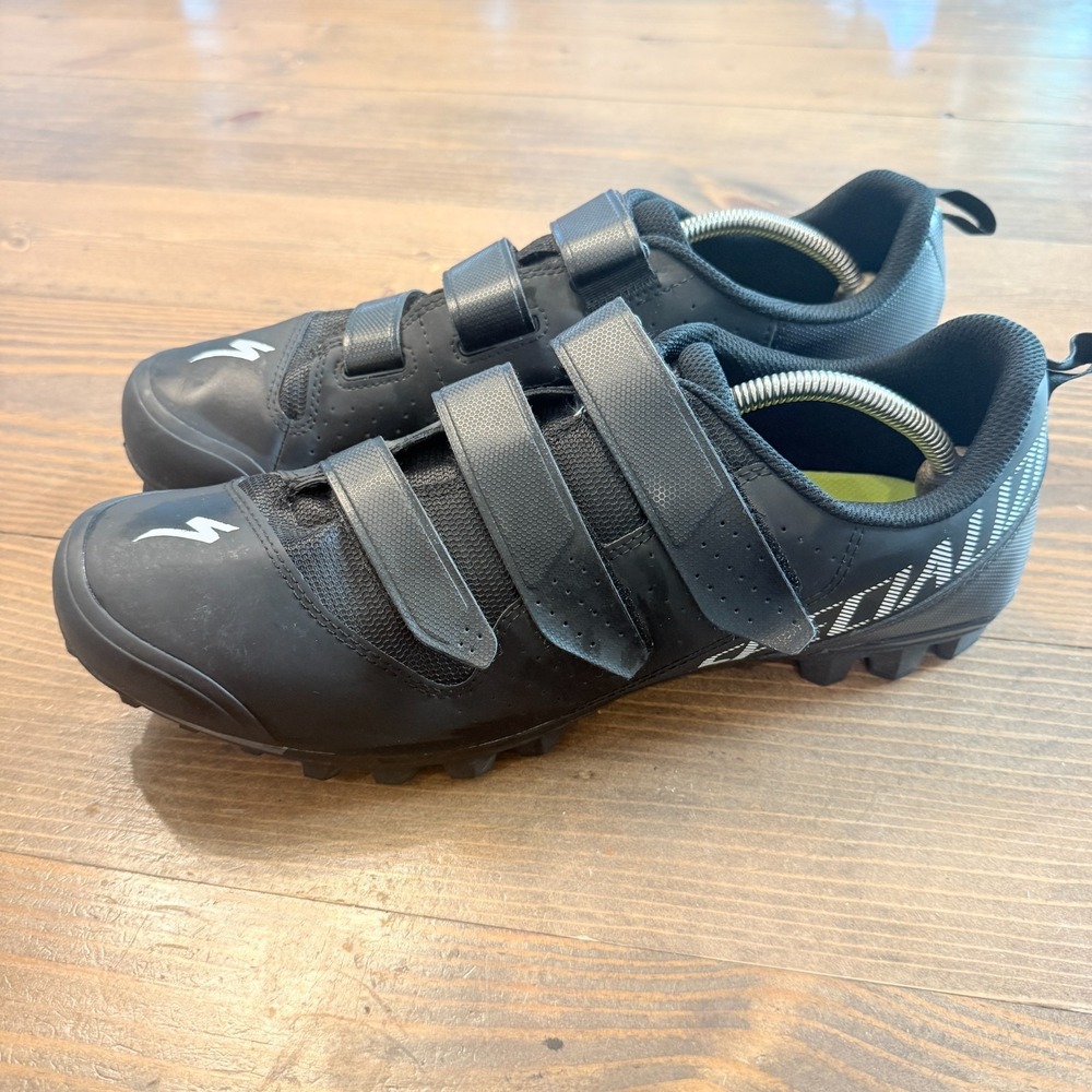 Specialized Recon 1.0 MTB Gravel Cycling Shoes Mens 13 EU 47 Black w/SPD Cleats
